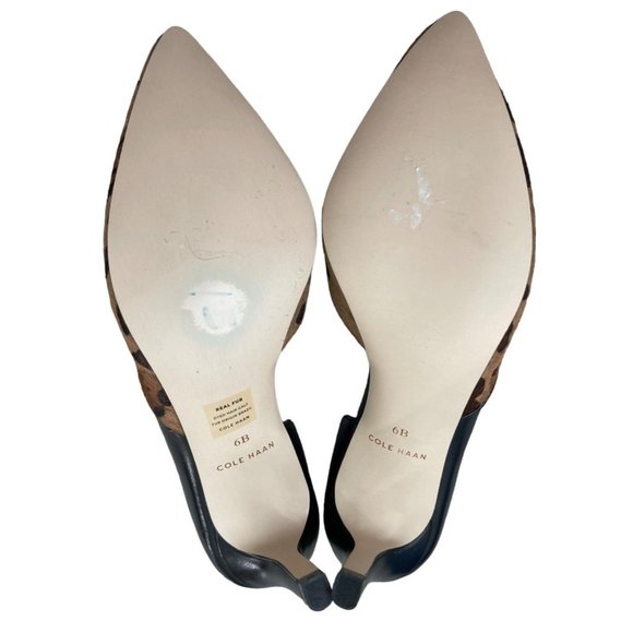 Cole Haan Women's Rendon Pump II Heels Animal Print Size 6B $350 W13891 NWOB - Picture 6 of 10